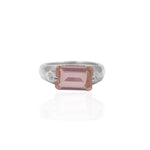 Dainty Rose Quartz Ring