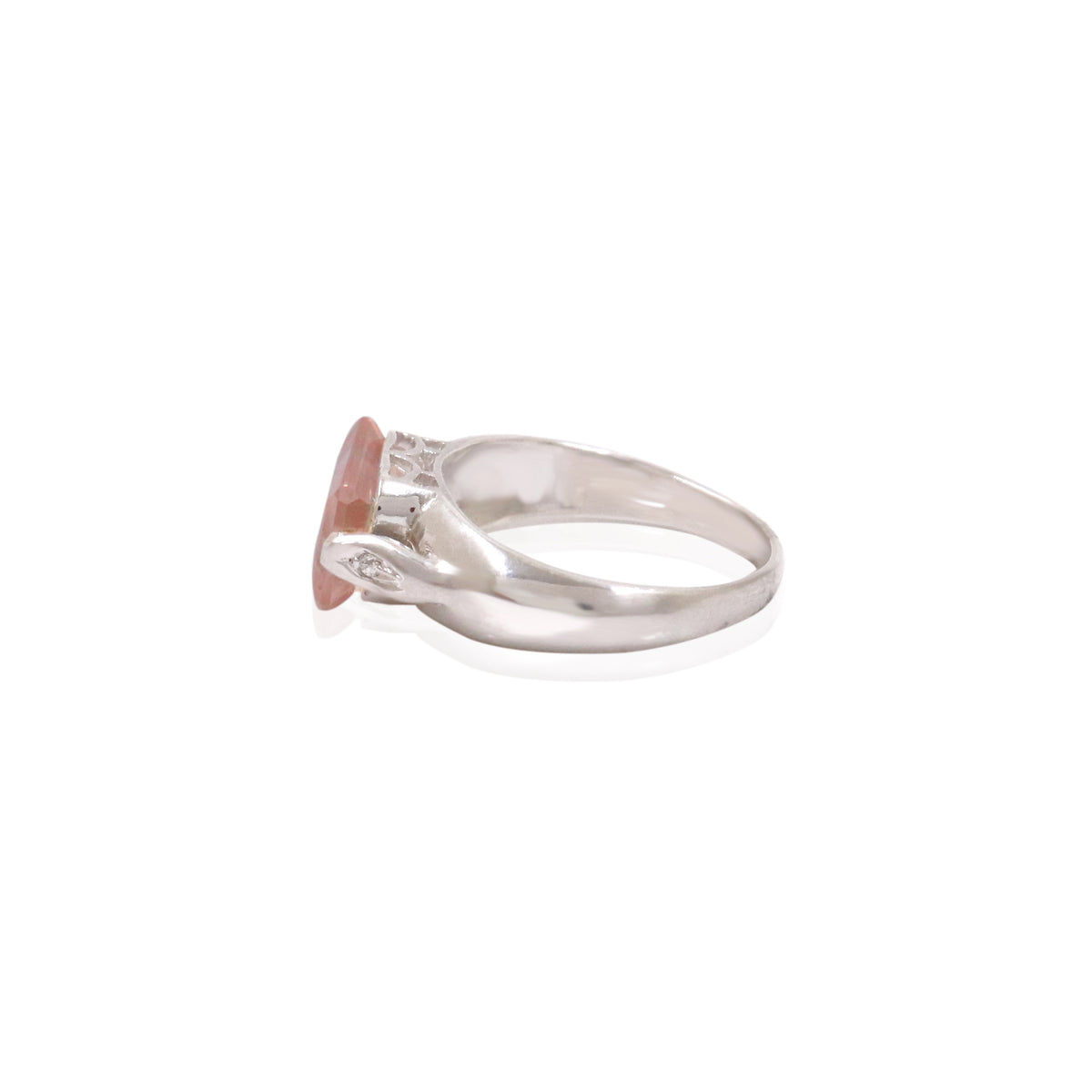 Dainty Rose Quartz Ring