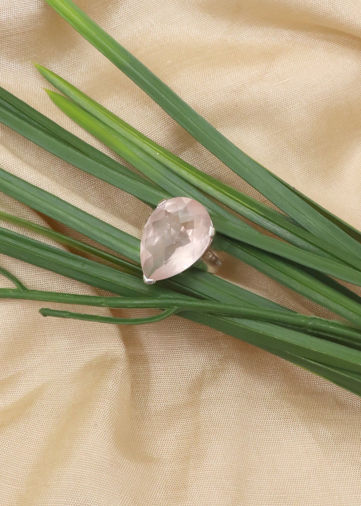 Bold Rose Quartz Cocktail Ring