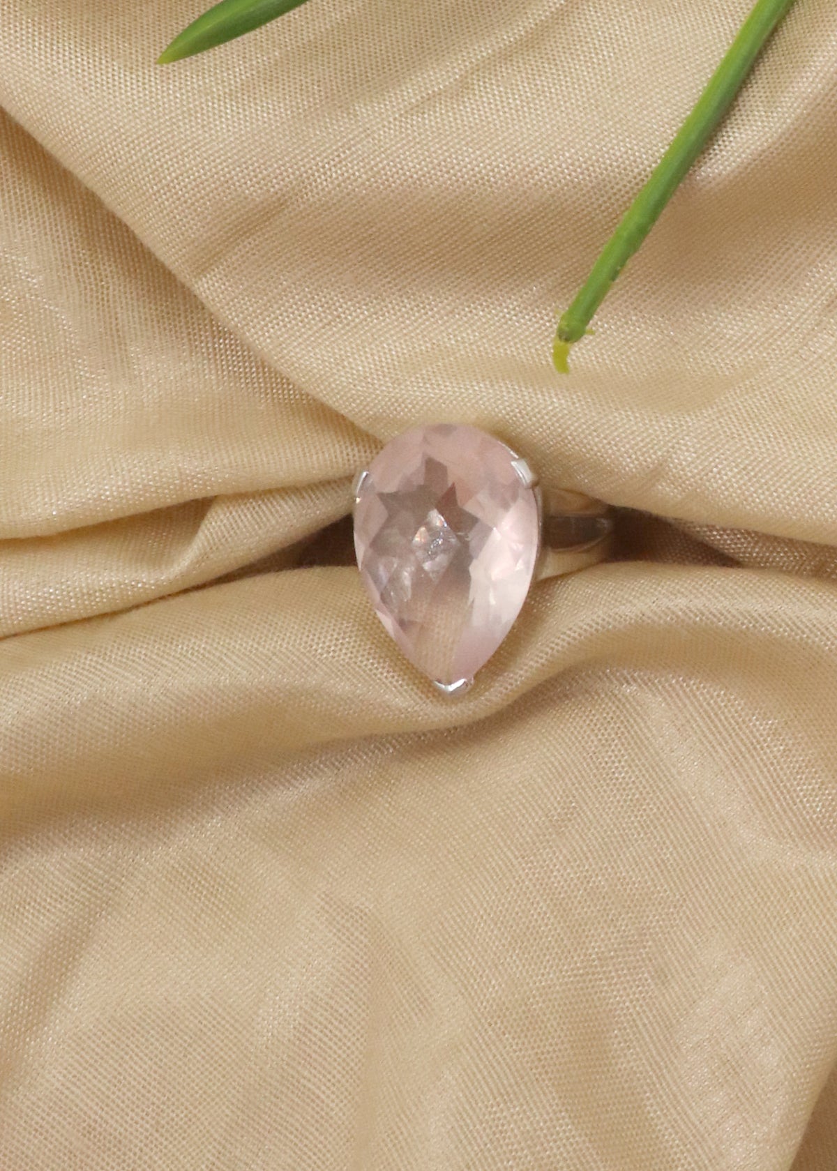 Bold Rose Quartz Cocktail Ring