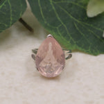 Bold Rose Quartz Cocktail Ring