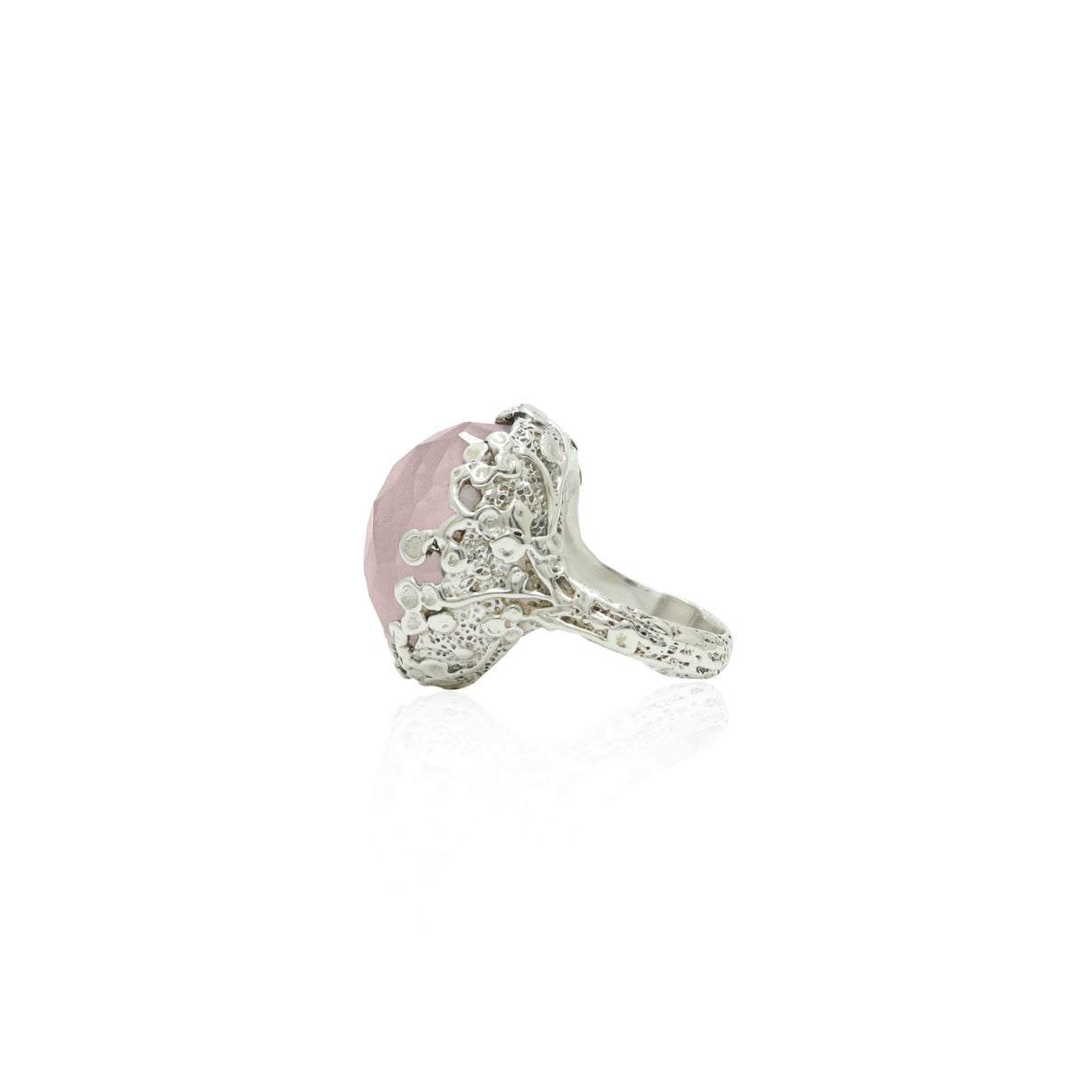Grand Rose Quartz Ring