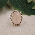 Grand Rose Quartz Ring