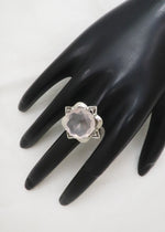 Polished Rose Quartz Ring