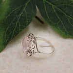 Polished Rose Quartz Ring