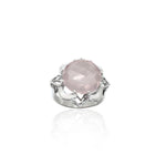 Polished Rose Quartz Ring