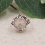 Polished Rose Quartz Ring