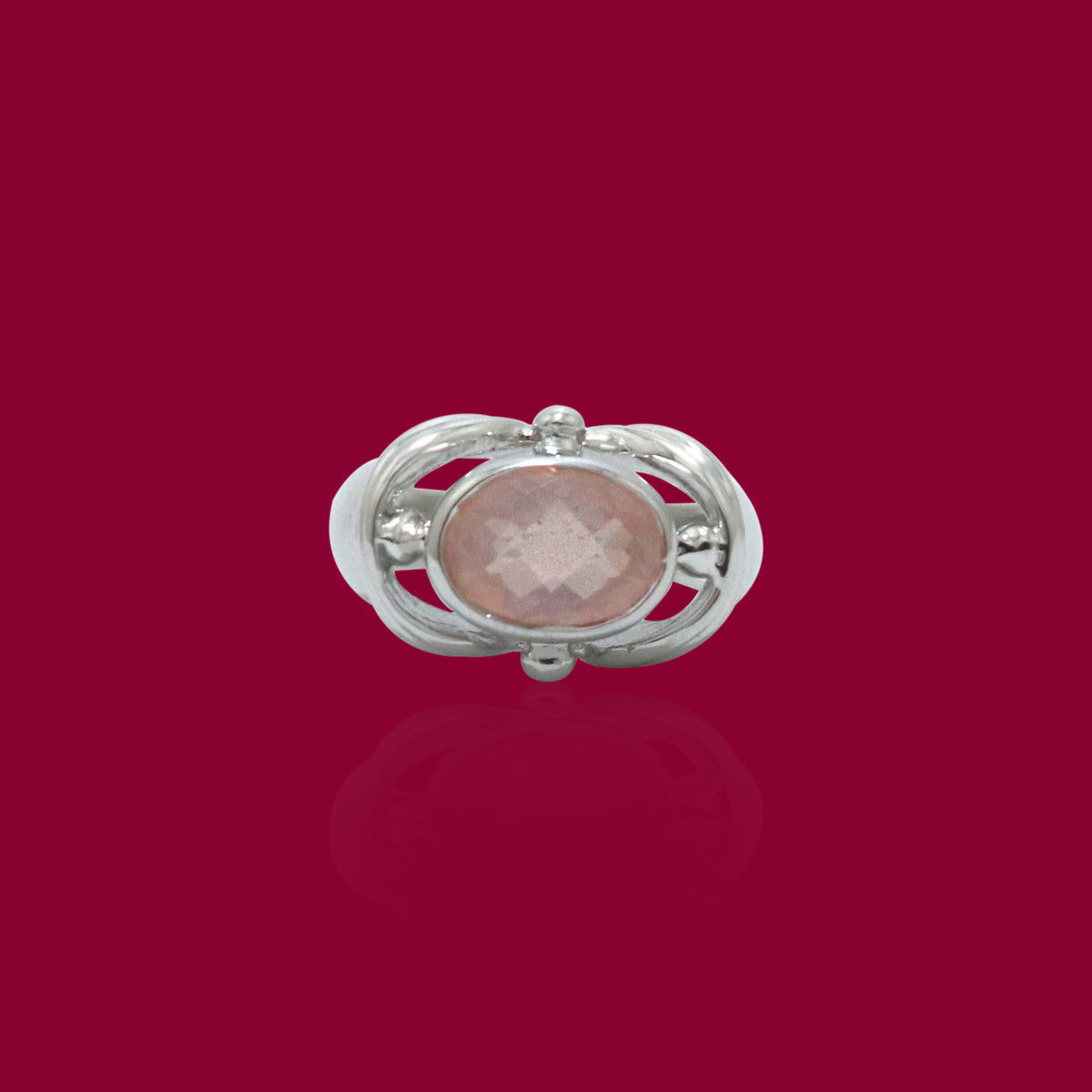 Charming Rose Quartz Ring