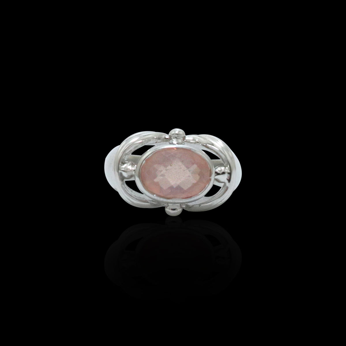 Charming Rose Quartz Ring