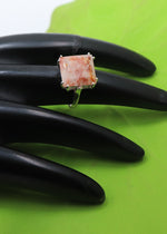 Earthy Wooden Rutile Silver Ring