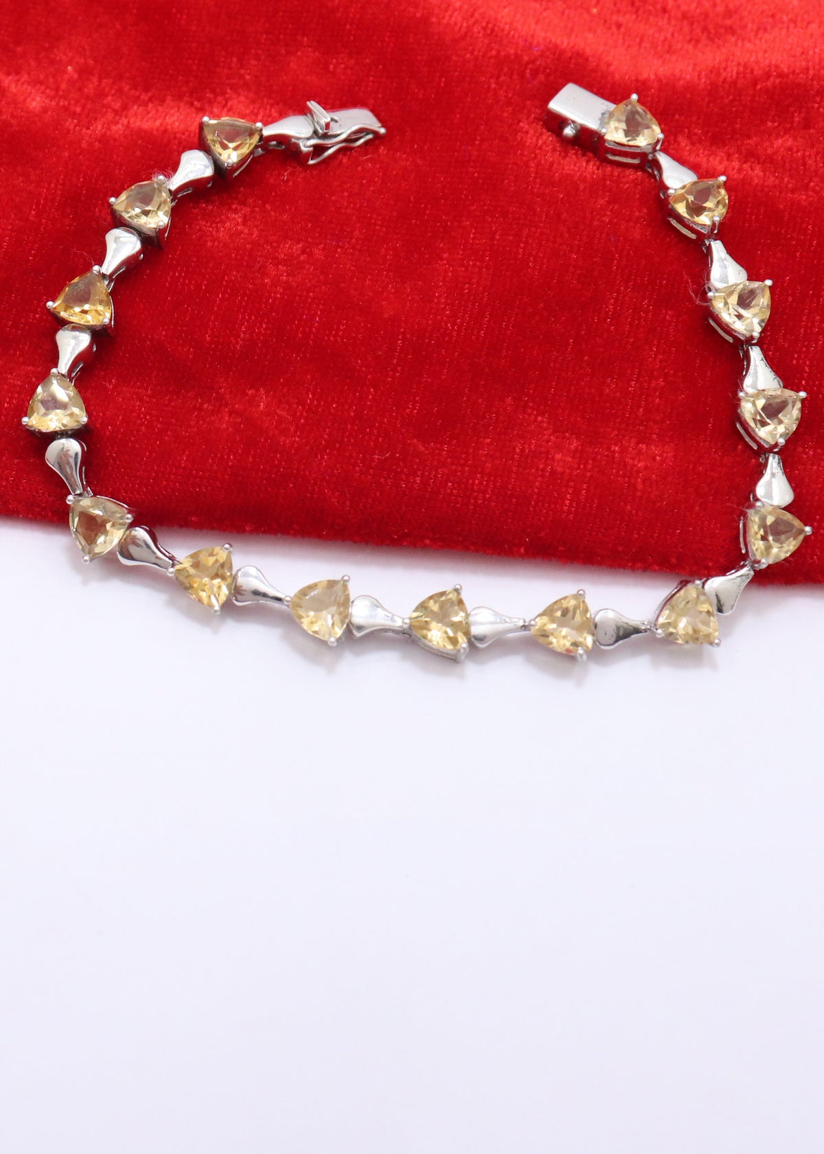 Sunny Citrine Link Bracelet
