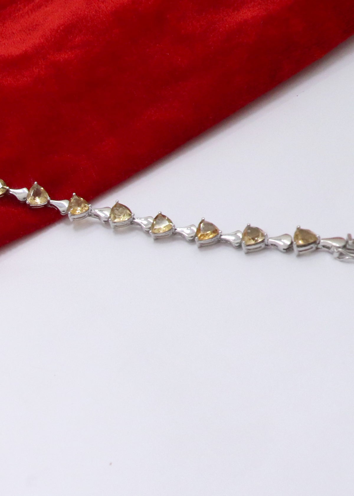 Sunny Citrine Link Bracelet