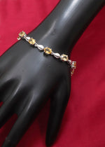 Delicate Citrine Gemstone Bracelet
