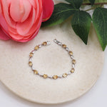 Delicate Citrine Gemstone Bracelet