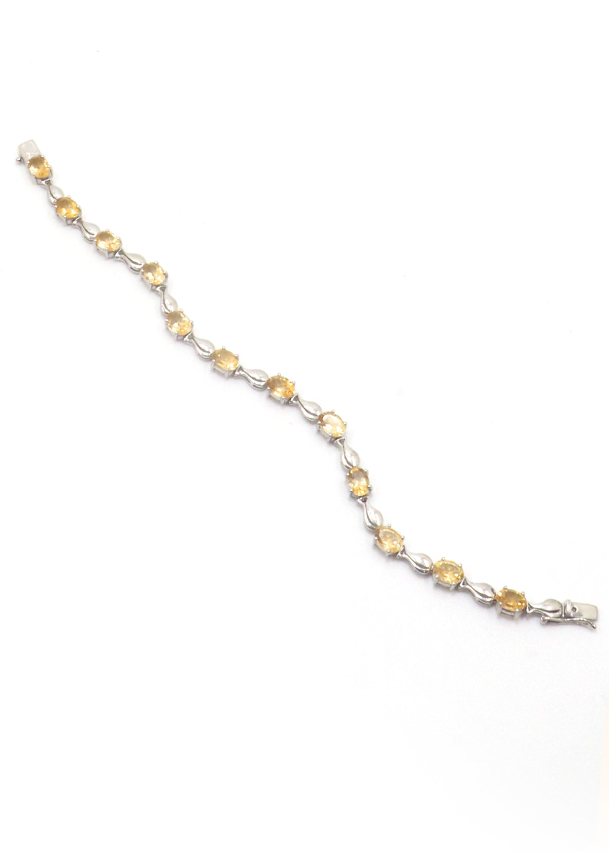 Delicate Citrine Gemstone Bracelet