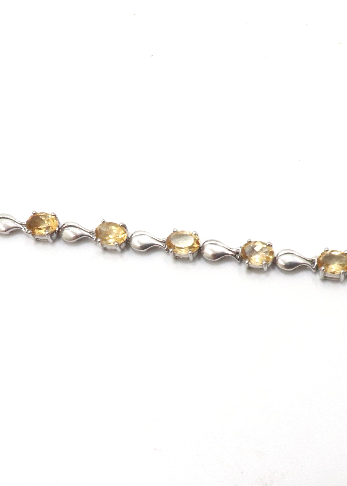 Delicate Citrine Gemstone Bracelet