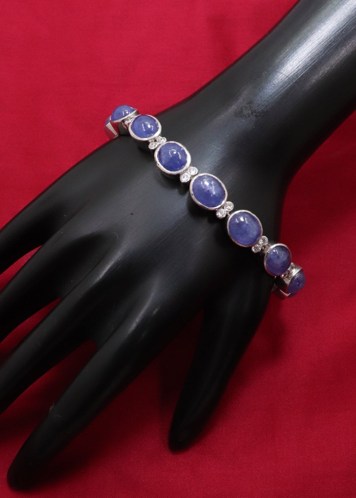 Exquisite Tanzanite & CZ Tennis Bracelet