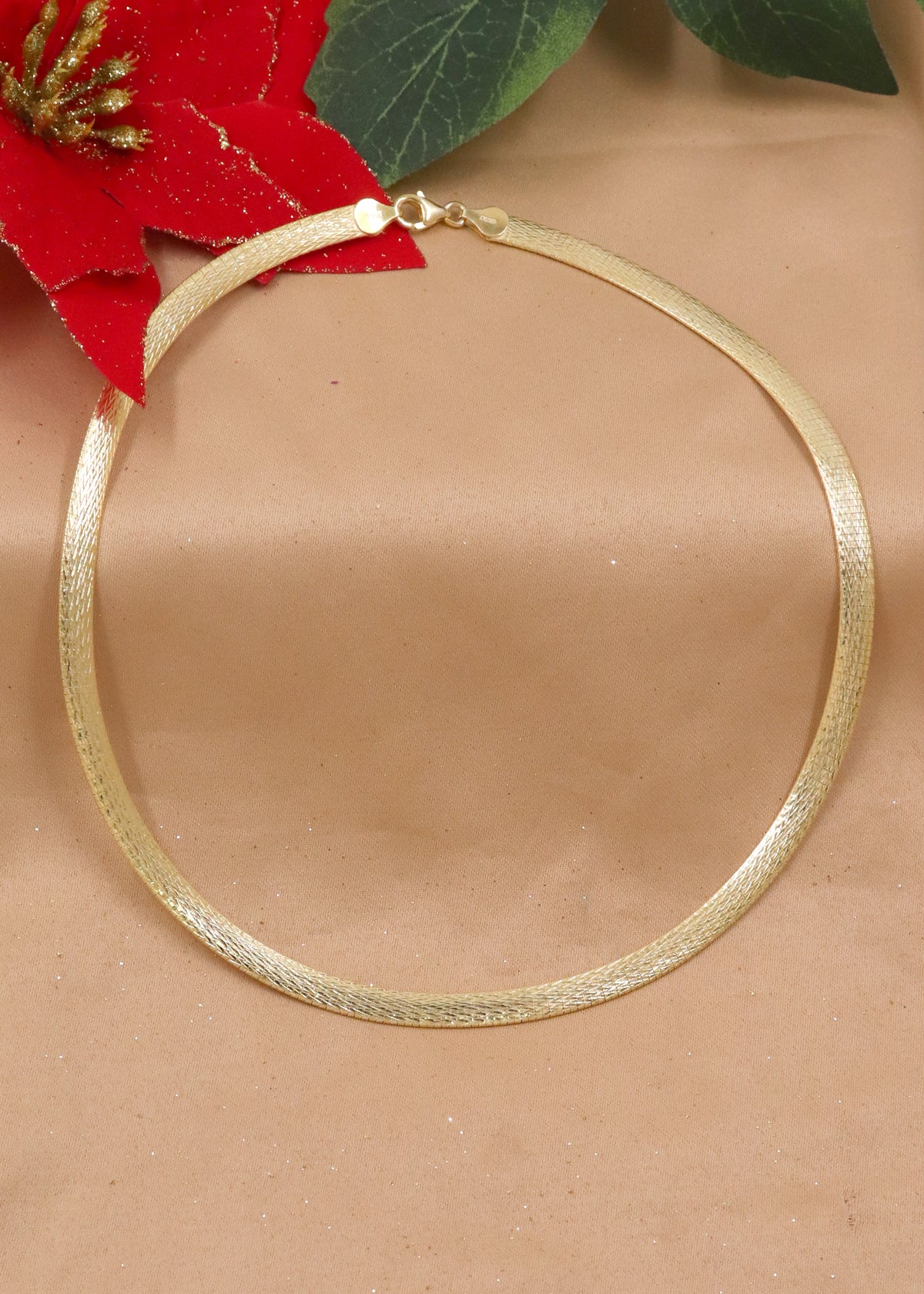 Italian Gold Plated Silver Chain Necklace