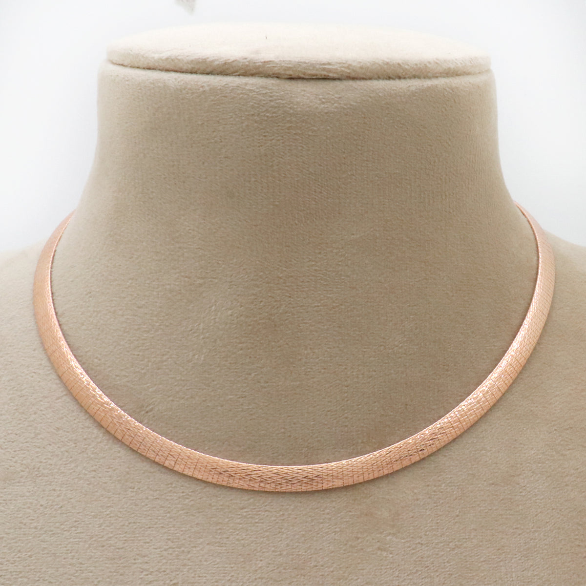 Italian Rose Gold Plated Silver Chain Necklace