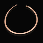 Italian Rose Gold Plated Silver Chain Necklace