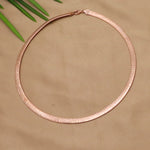 Italian Rose Gold Plated Silver Chain Necklace