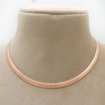 Italian Rose Gold Plated Silver Chain Necklace