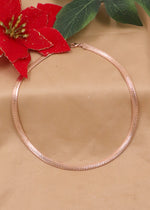 Italian Rose Gold Plated Silver Chain Necklace