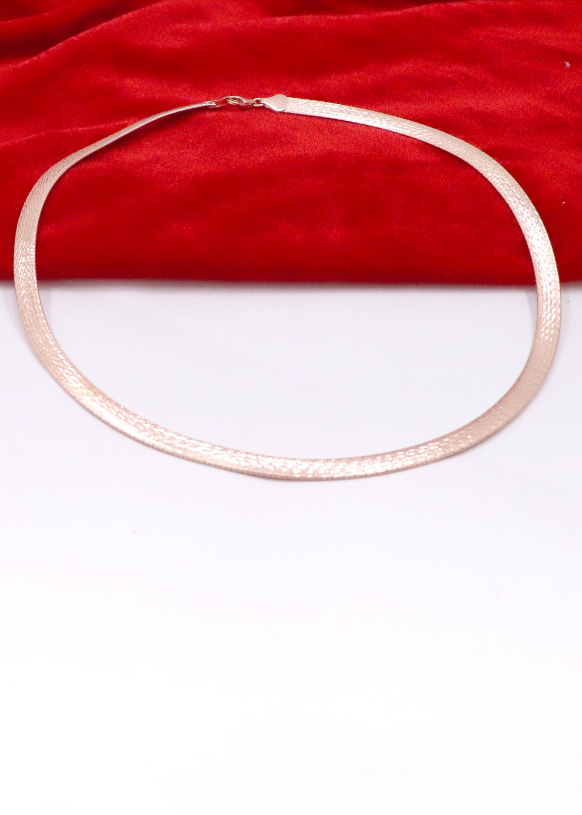 Italian Rose Gold Plated Silver Chain Necklace