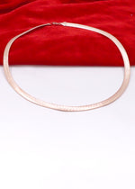 Italian Rose Gold Plated Silver Chain Necklace