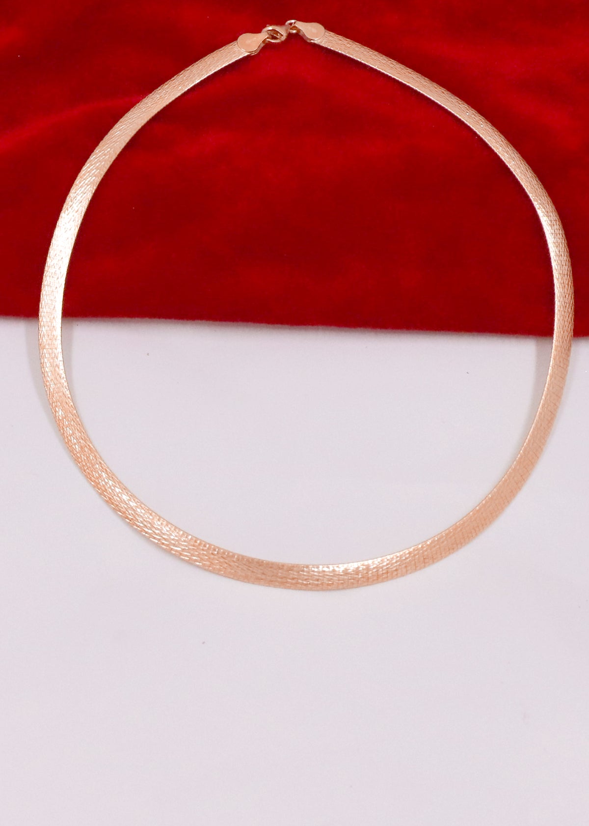 Italian Rose Gold Plated Silver Chain Necklace