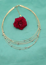 Pearl & Silver Bead Italian Chain Necklace