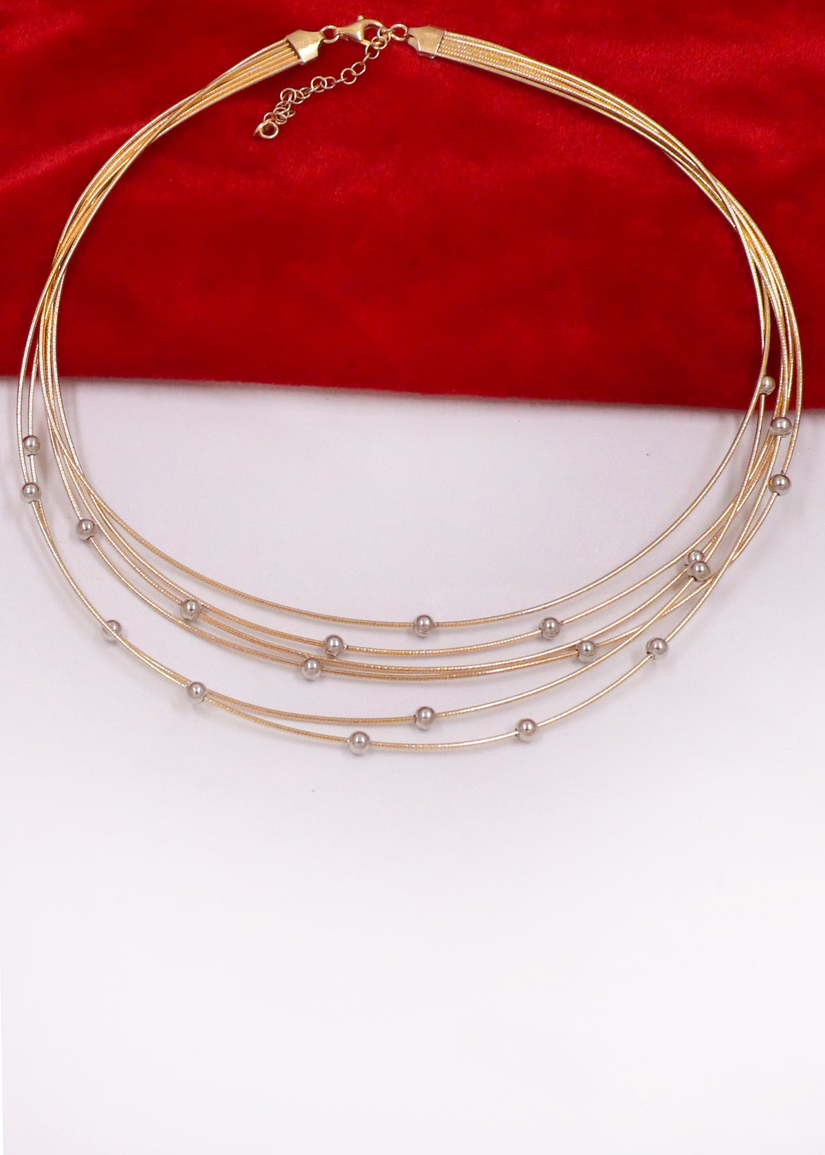 Pearl & Silver Bead Italian Chain Necklace