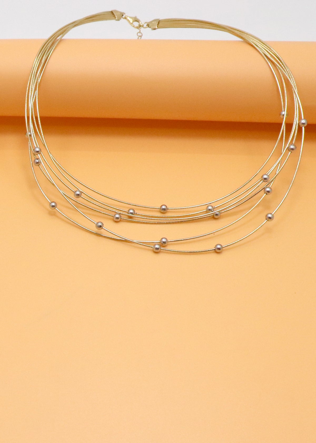 Pearl & Silver Bead Italian Chain Necklace