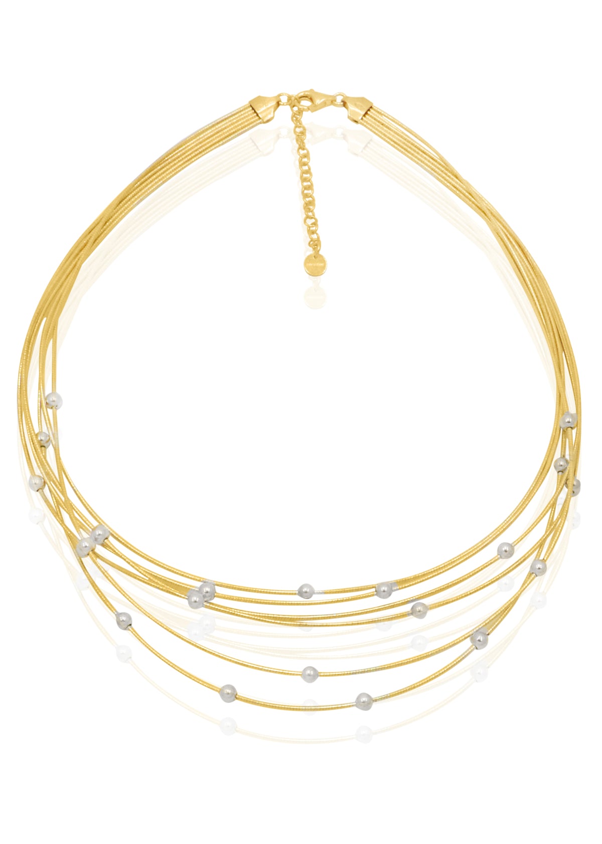 Pearl & Silver Bead Italian Chain Necklace