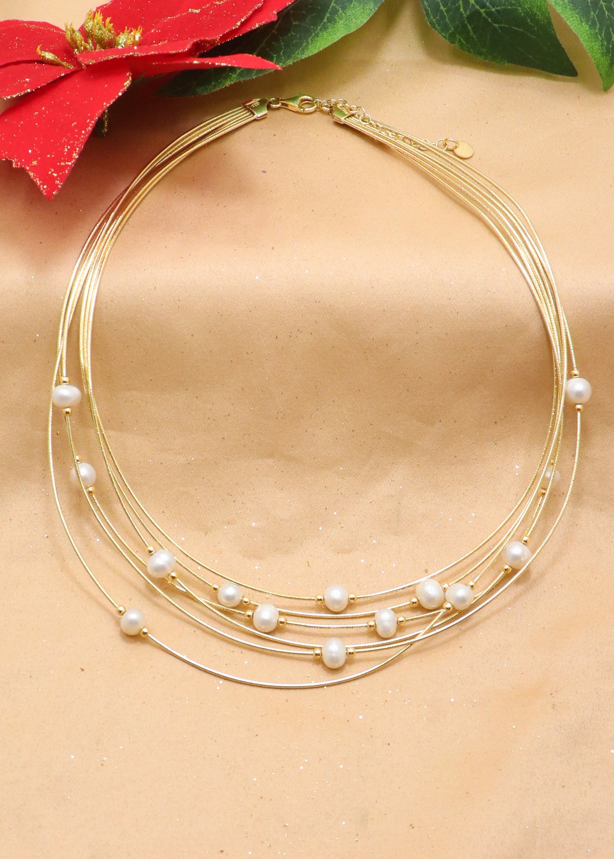 Large Pearl Italian Chain Necklace