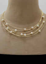 Large Pearl Italian Chain Necklace