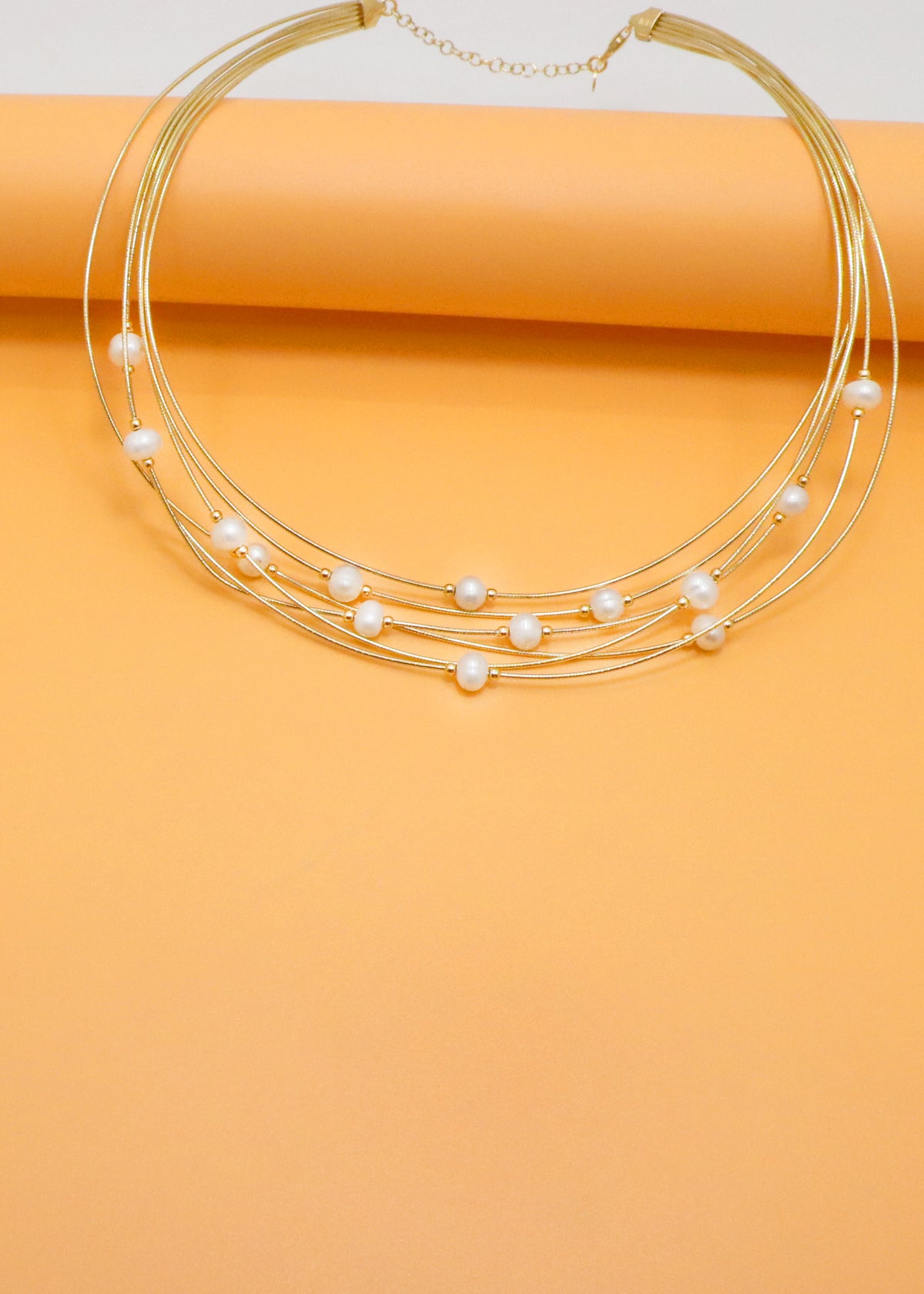 Large Pearl Italian Chain Necklace