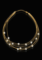 Large Pearl Italian Chain Necklace