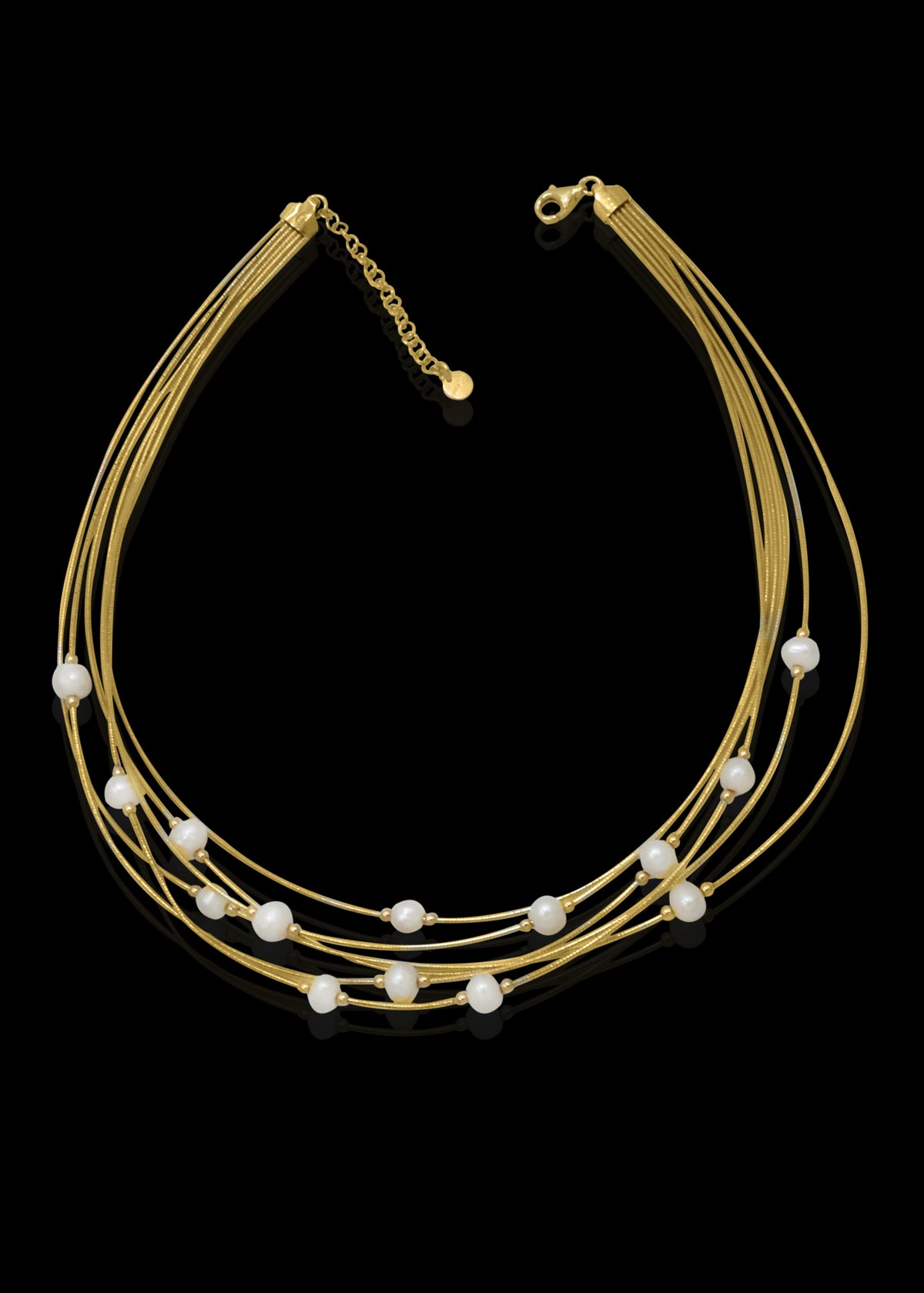 Large Pearl Italian Chain Necklace