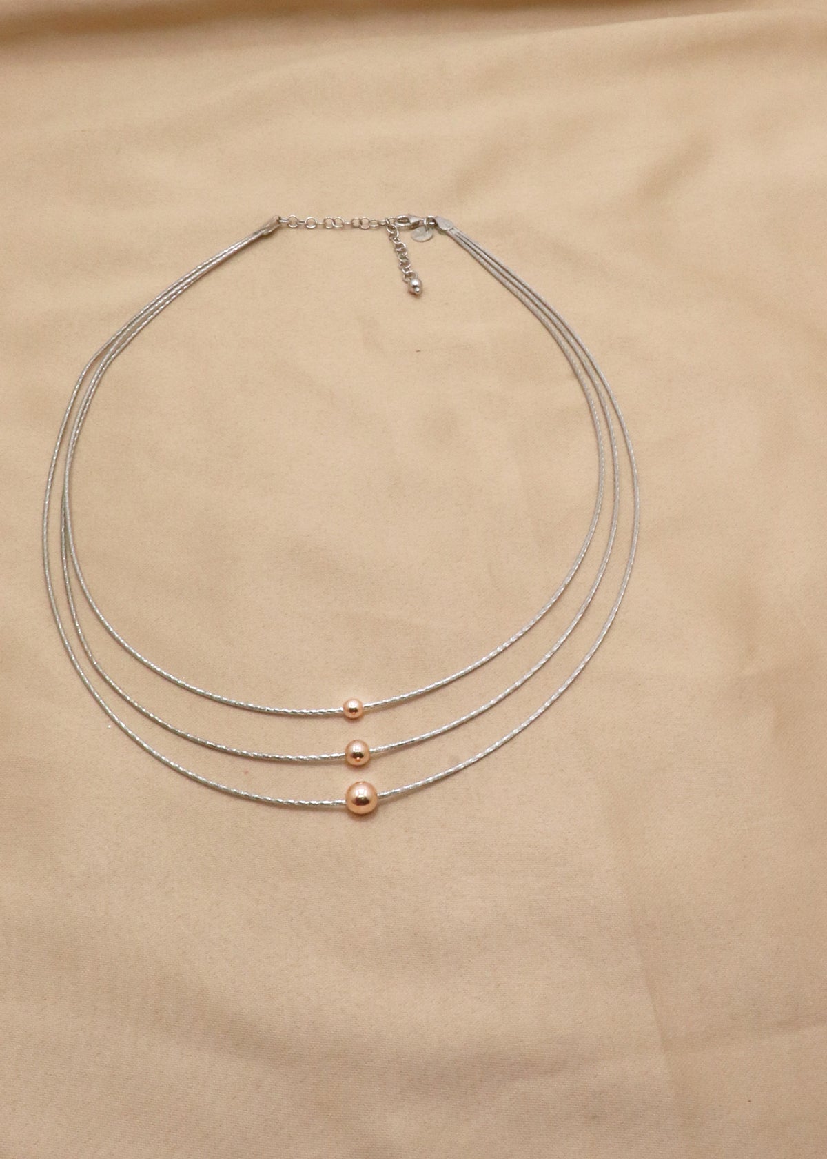 Dainty Pearl & Silver Ball Chain Necklace
