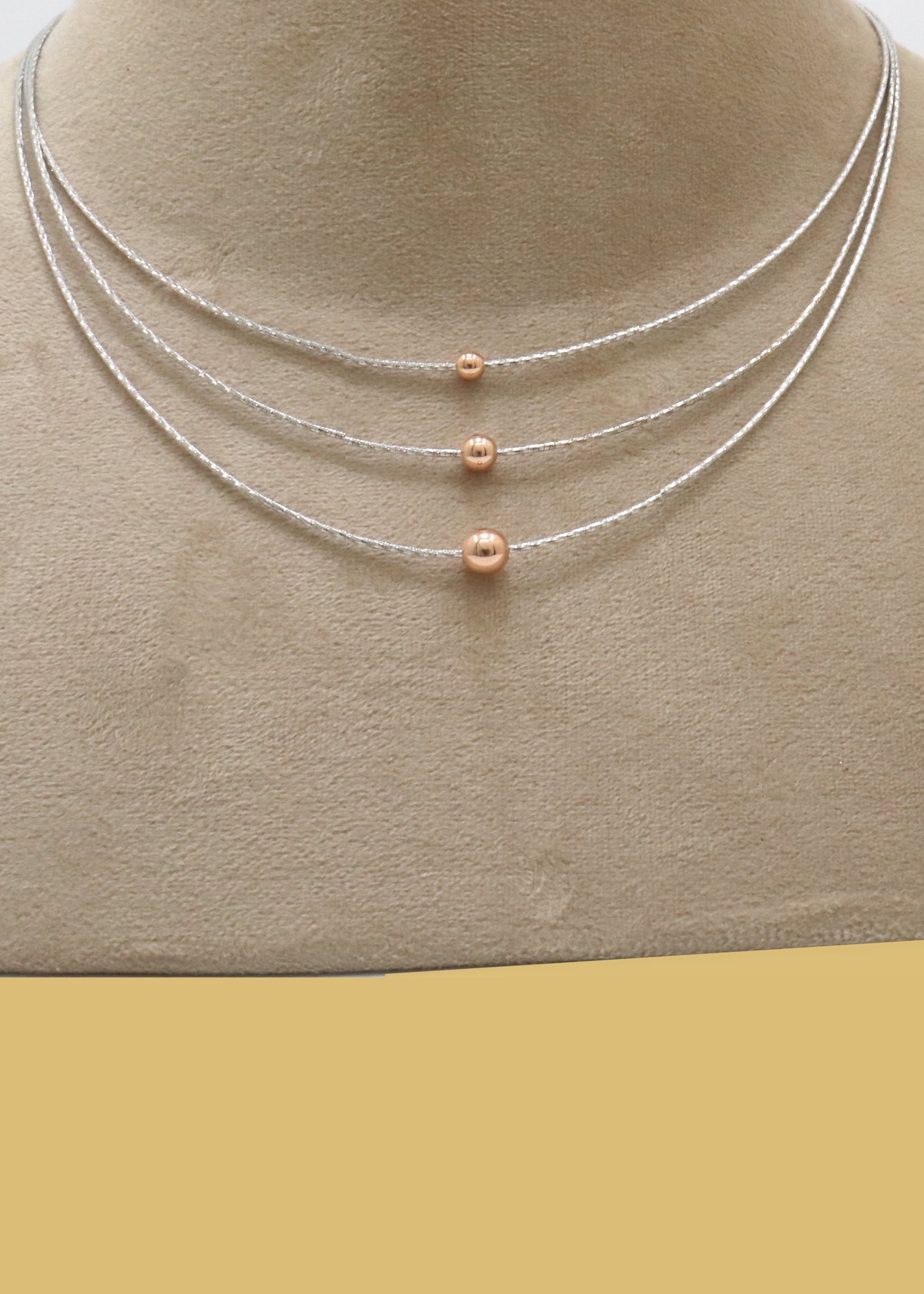 Dainty Pearl & Silver Ball Chain Necklace