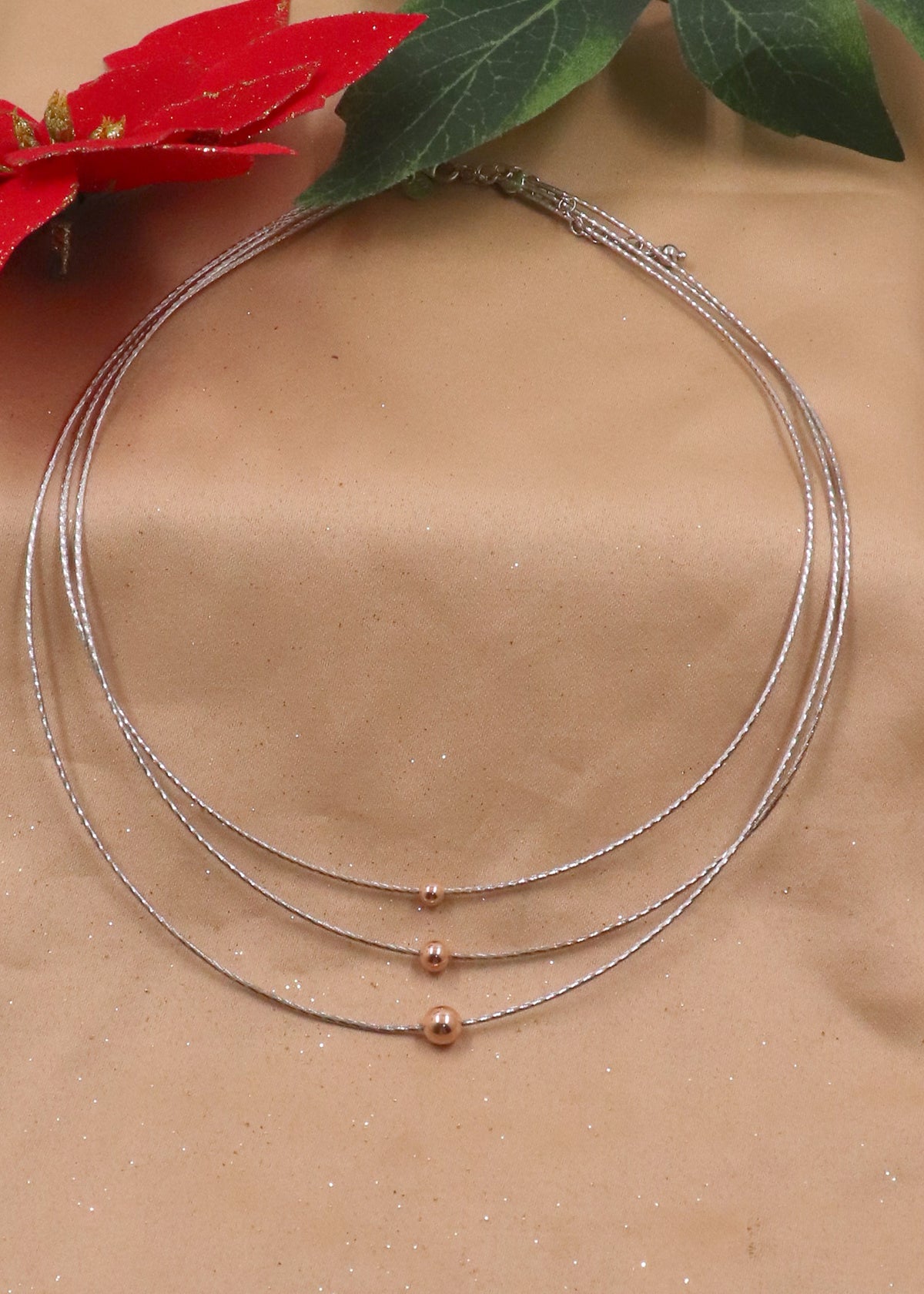 Dainty Pearl & Silver Ball Chain Necklace