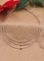 Dainty Pearl & Silver Ball Chain Necklace