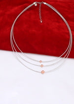 Dainty Pearl & Silver Ball Chain Necklace