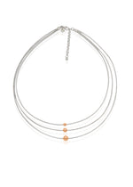 Dainty Pearl & Silver Ball Chain Necklace