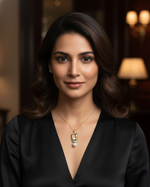 Golden Citrus & Pearl Pendant