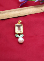 Golden Citrus & Pearl Pendant