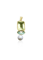 Golden Citrus & Pearl Pendant