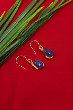 Lapis Sovereign Dangle Gold Earring
