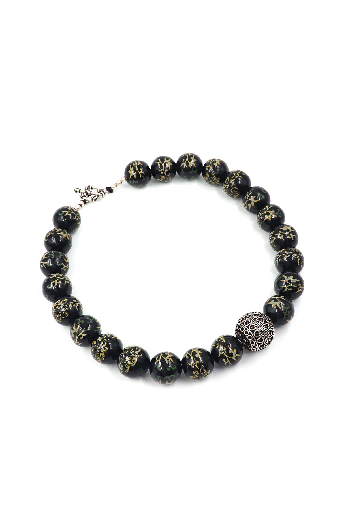 Onyx Majesty Beaded Necklace